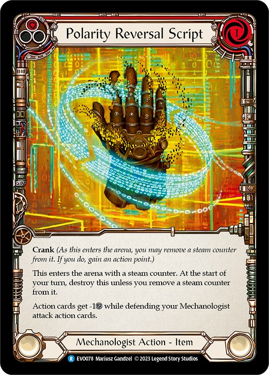 Polarity Reversal Script [EVO078] (Bright Lights)  Rainbow Foil | Card Citadel