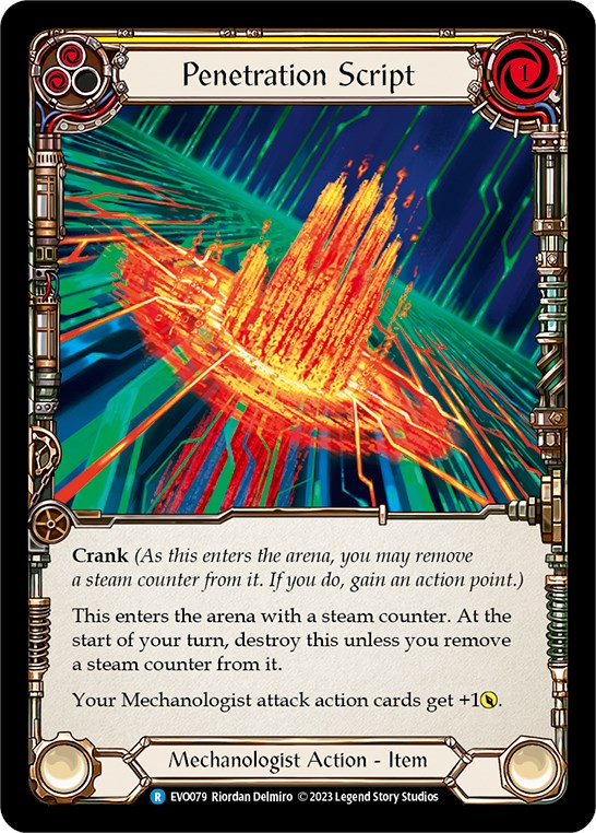 Penetration Script [EVO079] (Bright Lights)  Rainbow Foil | Card Citadel