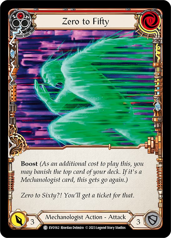 Zero to Fifty (Red) [EVO162] (Bright Lights)  Rainbow Foil | Card Citadel