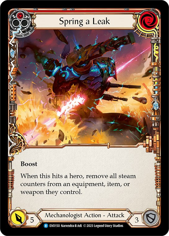Spring a Leak (Red) [EVO150] (Bright Lights) | Card Citadel