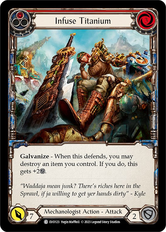 Infuse Titanium (Red) [EVO123] (Bright Lights) | Card Citadel