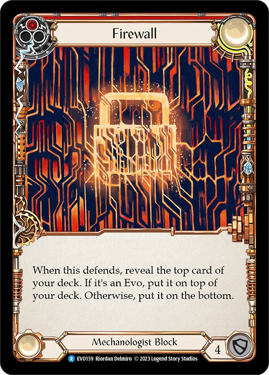 Firewall (Red) [EVO159] (Bright Lights) | Card Citadel