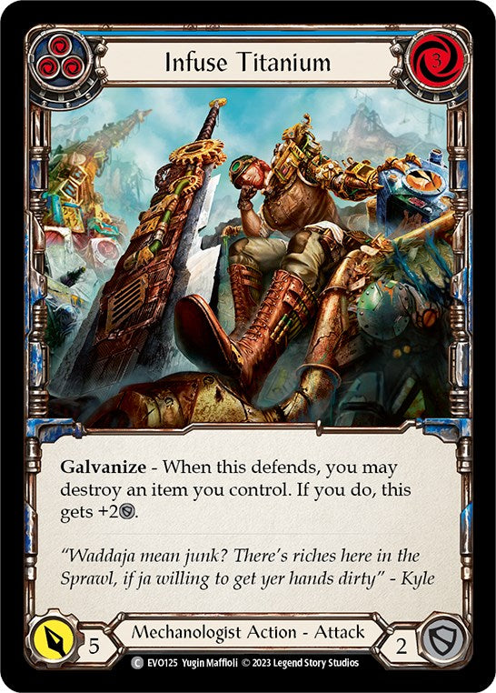 Infuse Titanium (Blue) [EVO125] (Bright Lights)  Rainbow Foil | Card Citadel