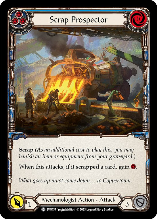 Scrap Prospector (Blue) [EVO137] (Bright Lights)  Rainbow Foil | Card Citadel