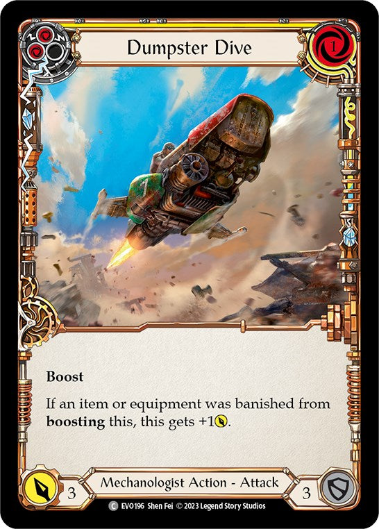 Dumpster Dive (Yellow) [EVO196] (Bright Lights)  Rainbow Foil | Card Citadel