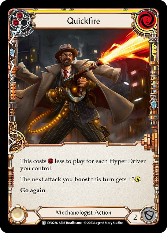Quickfire (Yellow) [EVO226] (Bright Lights)  Rainbow Foil | Card Citadel