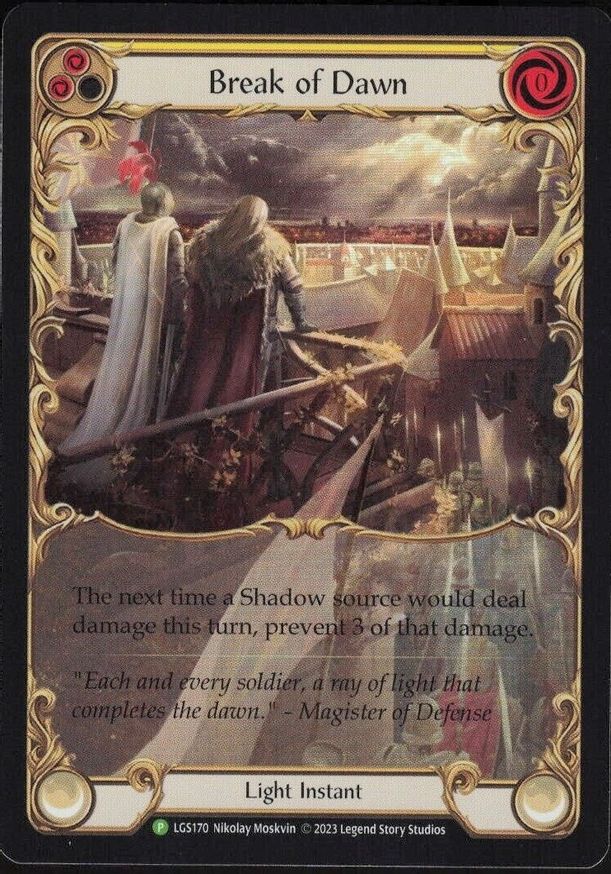 Break of Dawn (Yellow) [LGS170] (Promo)  Rainbow Foil | Card Citadel