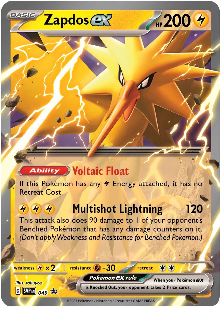 Zapdos ex (049) [Scarlet & Violet: Black Star Promos] | Card Citadel