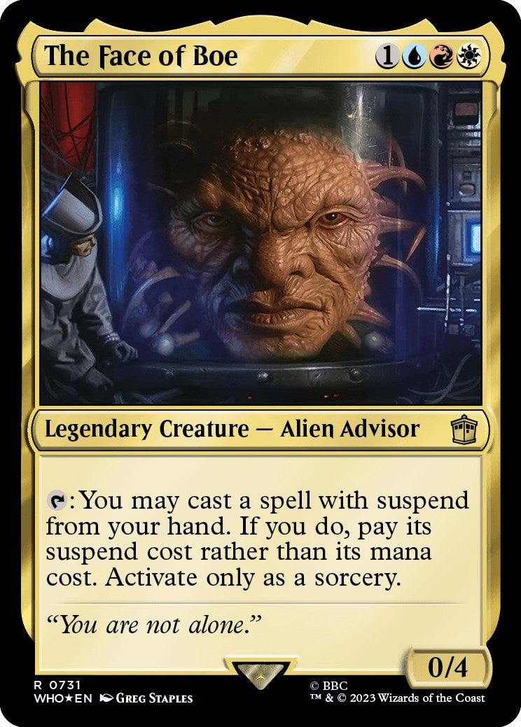 The Face of Boe (Surge Foil) [Doctor Who] | Card Citadel