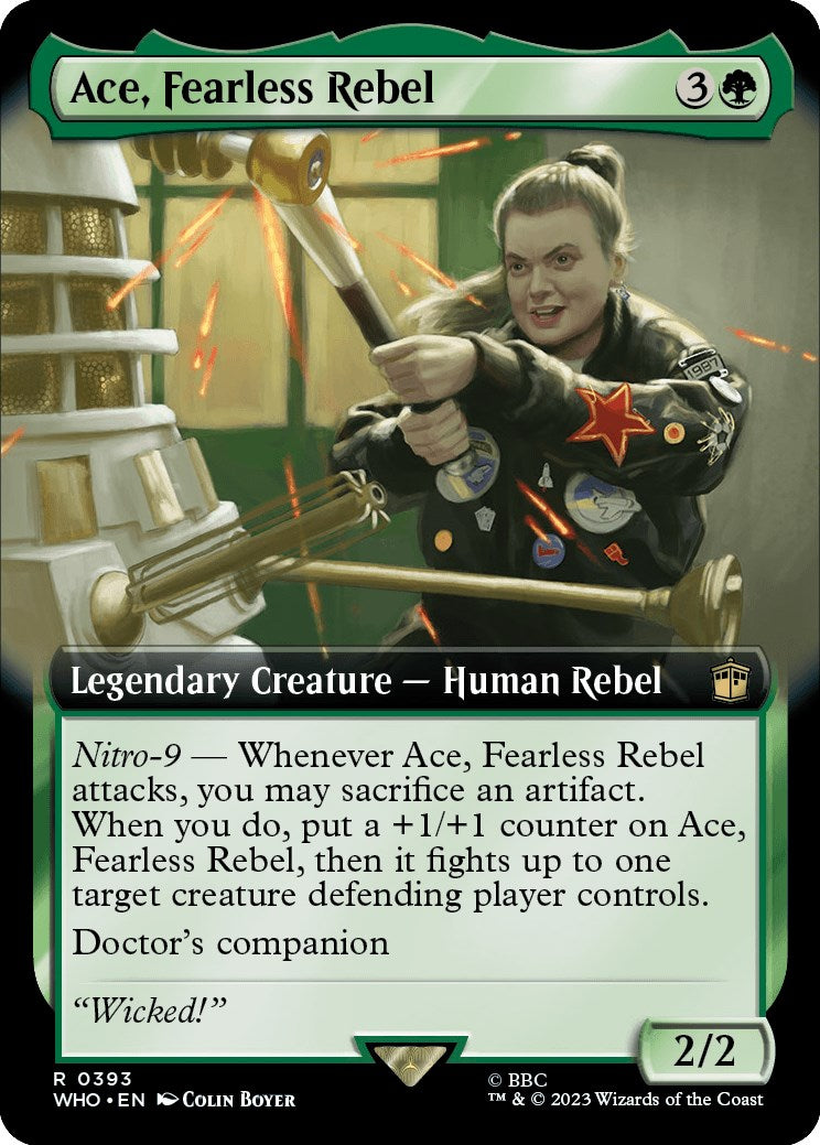 Ace, Fearless Rebel (Extended Art) [Doctor Who] | Card Citadel