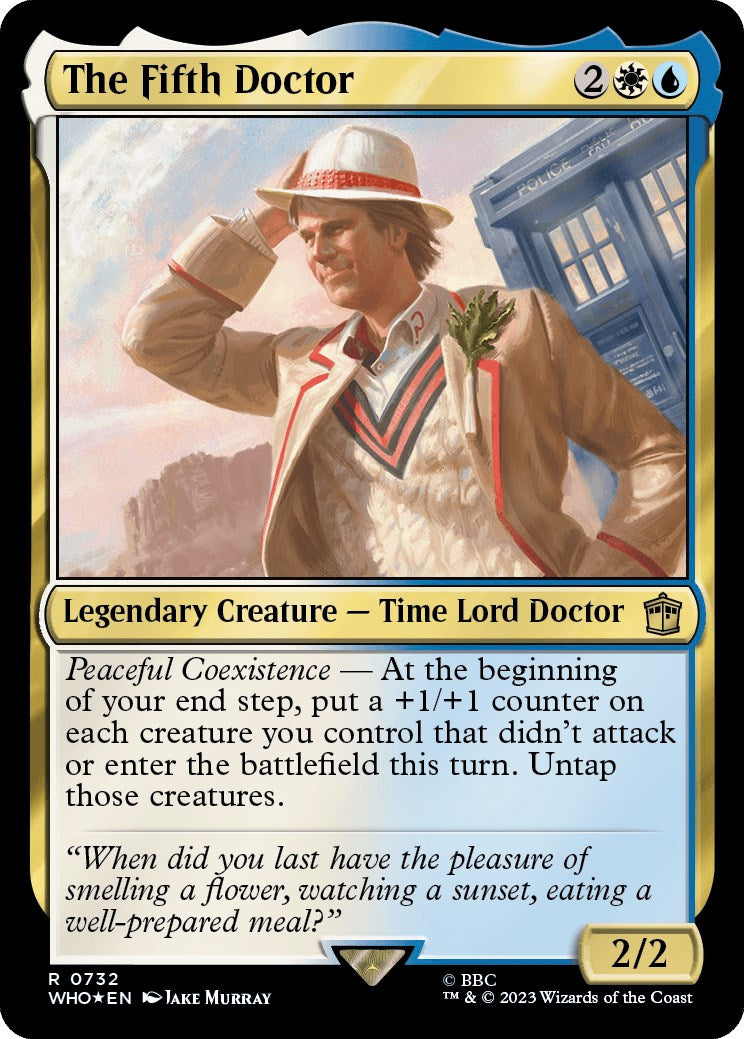 The Fifth Doctor (Surge Foil) [Doctor Who] | Card Citadel