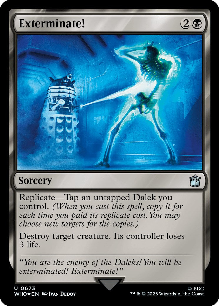 Exterminate! (Surge Foil) [Doctor Who] | Card Citadel