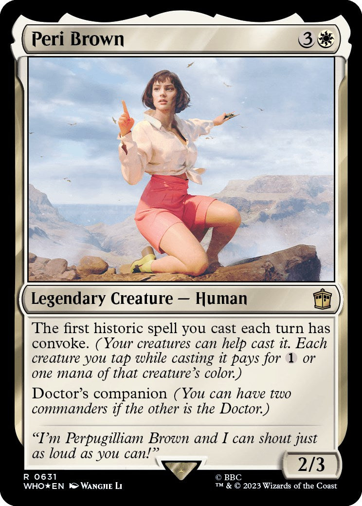 Peri Brown (Surge Foil) [Doctor Who] | Card Citadel