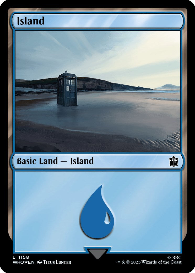 Island (1158) (Surge Foil) [Doctor Who] | Card Citadel