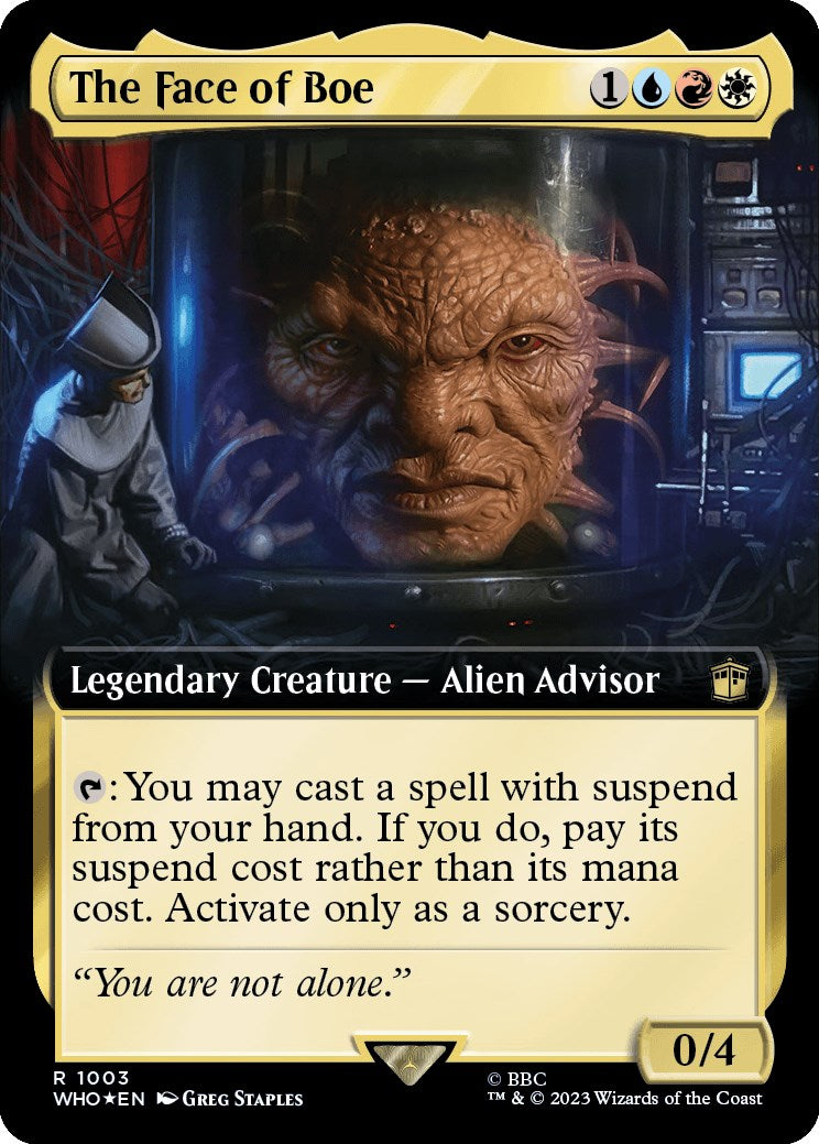 The Face of Boe (Extended Art) (Surge Foil) [Doctor Who] | Card Citadel