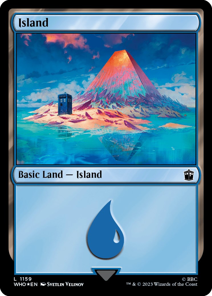 Island (1159) (Surge Foil) [Doctor Who] | Card Citadel