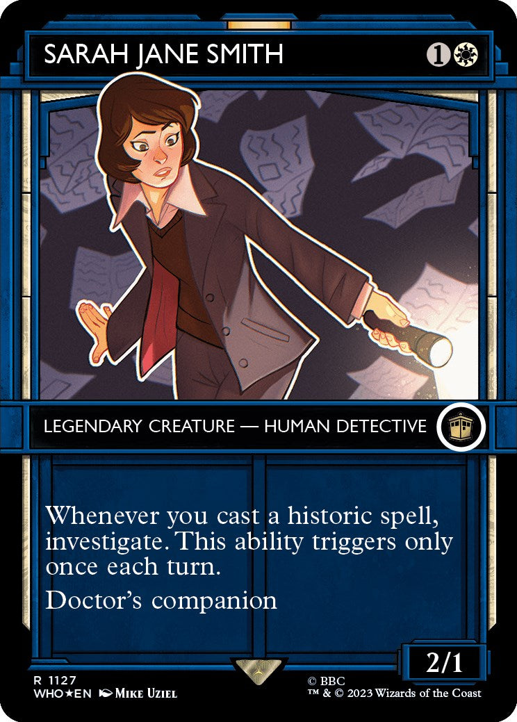 Sarah Jane Smith (Showcase) (Surge Foil) [Doctor Who] | Card Citadel