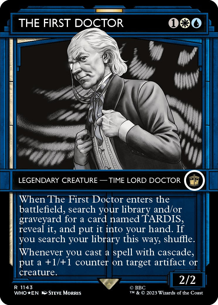 The First Doctor (Showcase) (Surge Foil) [Doctor Who] | Card Citadel