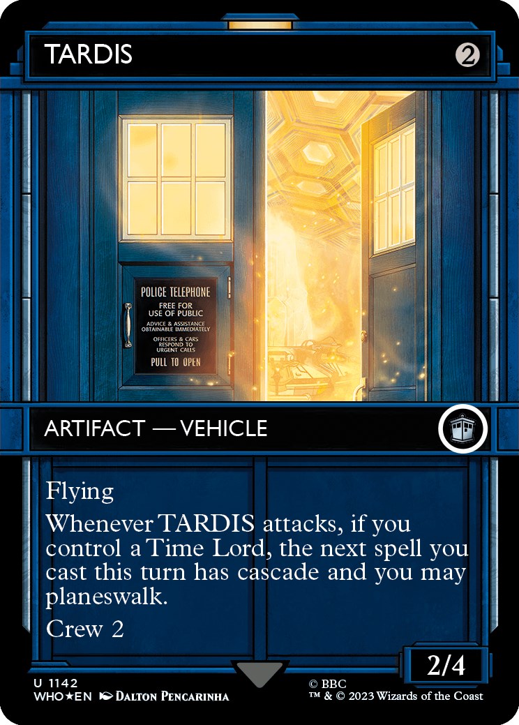 TARDIS (Showcase) (Surge Foil) [Doctor Who] | Card Citadel