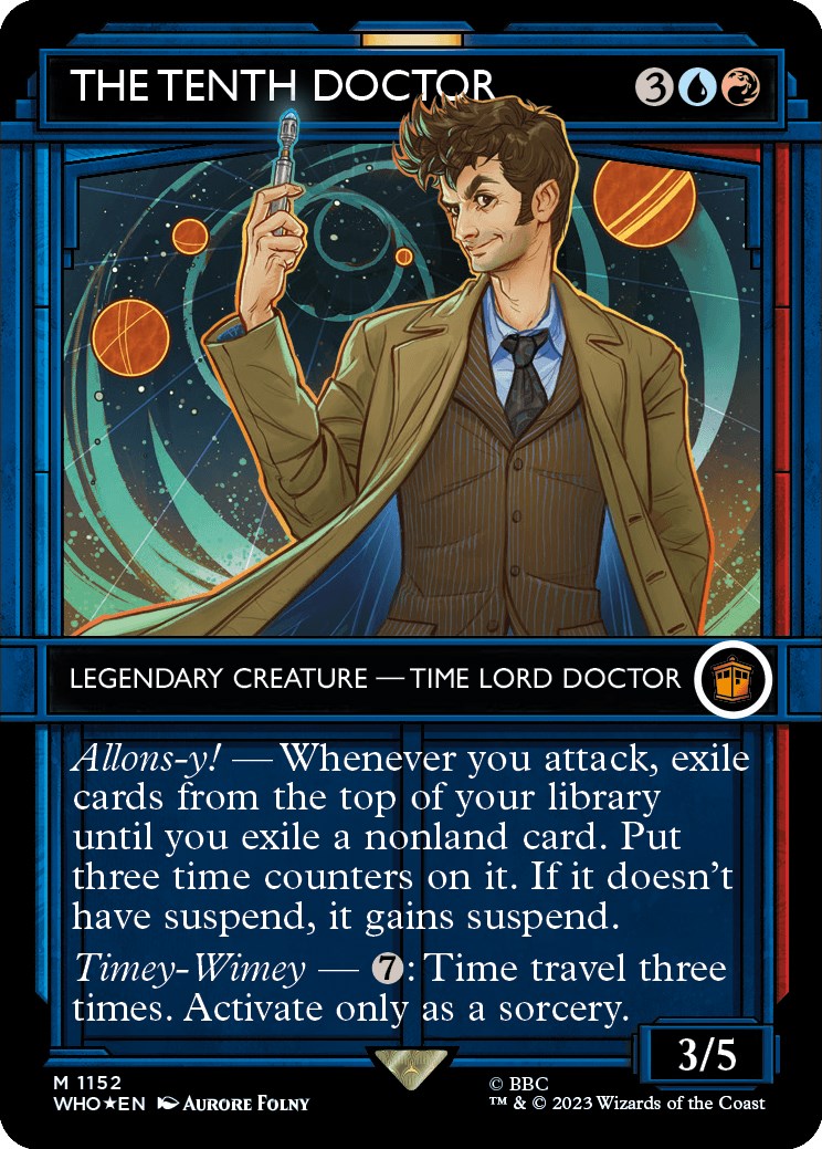 The Tenth Doctor (Showcase) (Surge Foil) [Doctor Who] | Card Citadel