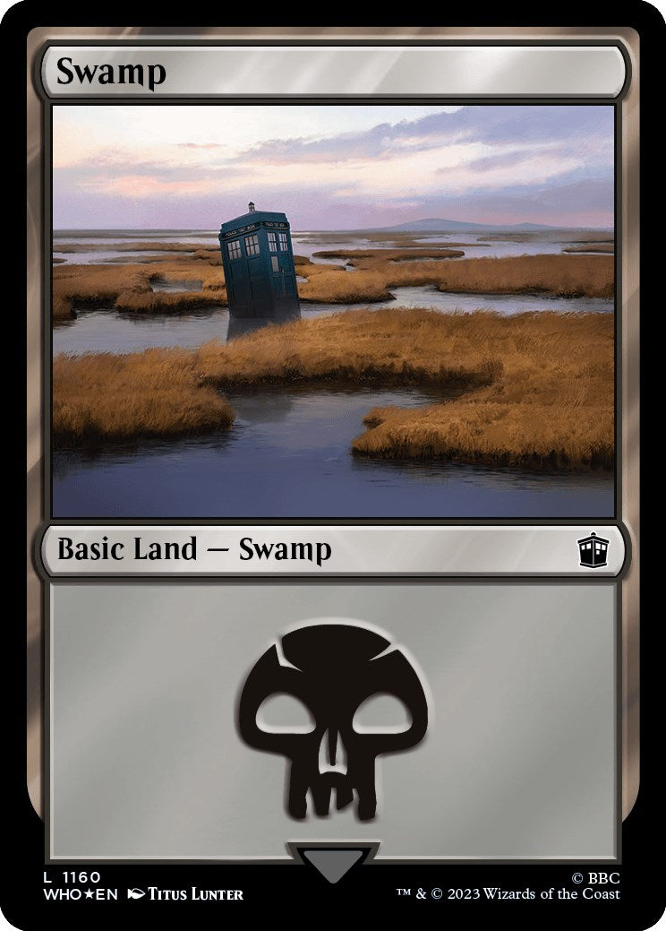 Swamp (1160) (Surge Foil) [Doctor Who] | Card Citadel