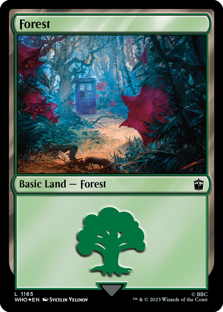 Forest (1165) (Surge Foil) [Doctor Who] | Card Citadel