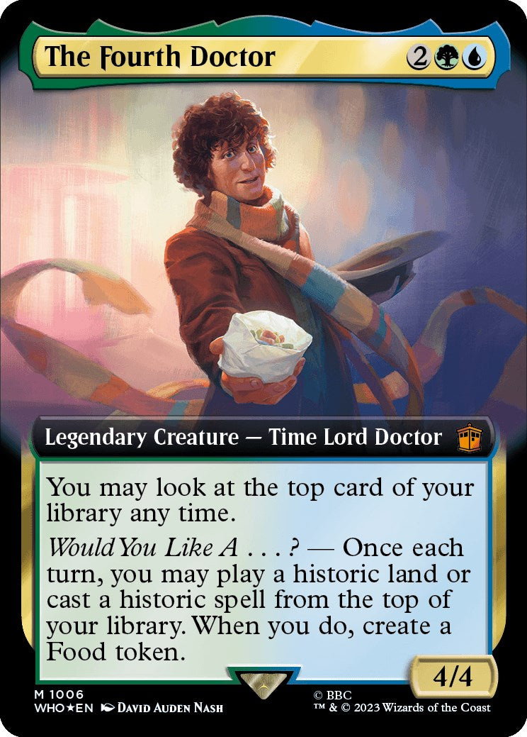 The Fourth Doctor (Extended Art) (Surge Foil) [Doctor Who] | Card Citadel