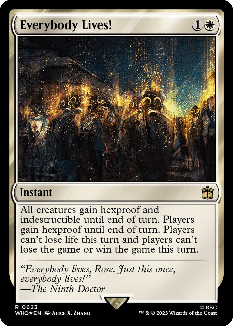 Everybody Lives! (Surge Foil) [Doctor Who] | Card Citadel