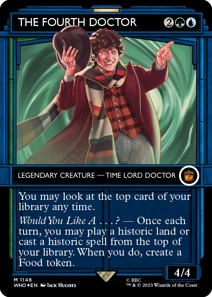 The Fourth Doctor (Showcase) (Surge Foil) [Doctor Who] | Card Citadel