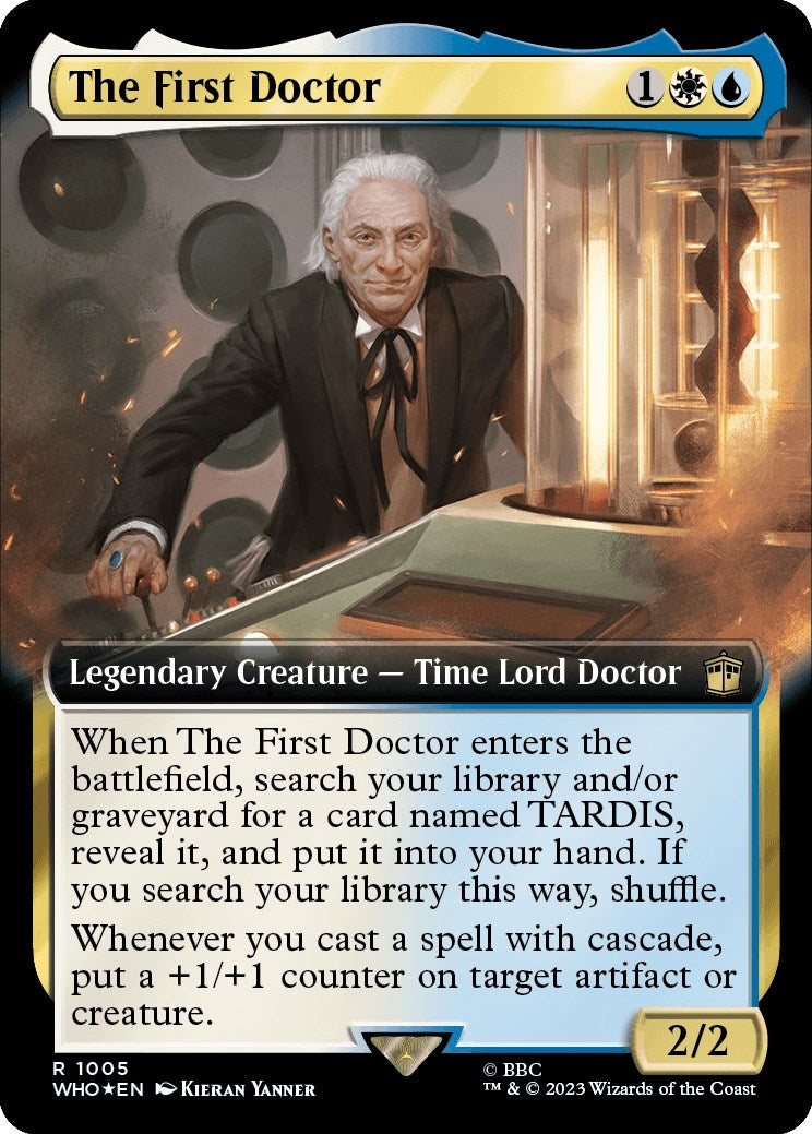 The First Doctor (Extended Art) (Surge Foil) [Doctor Who] | Card Citadel