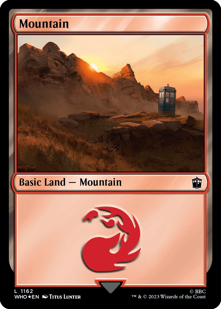 Mountain (1162) (Surge Foil) [Doctor Who] | Card Citadel