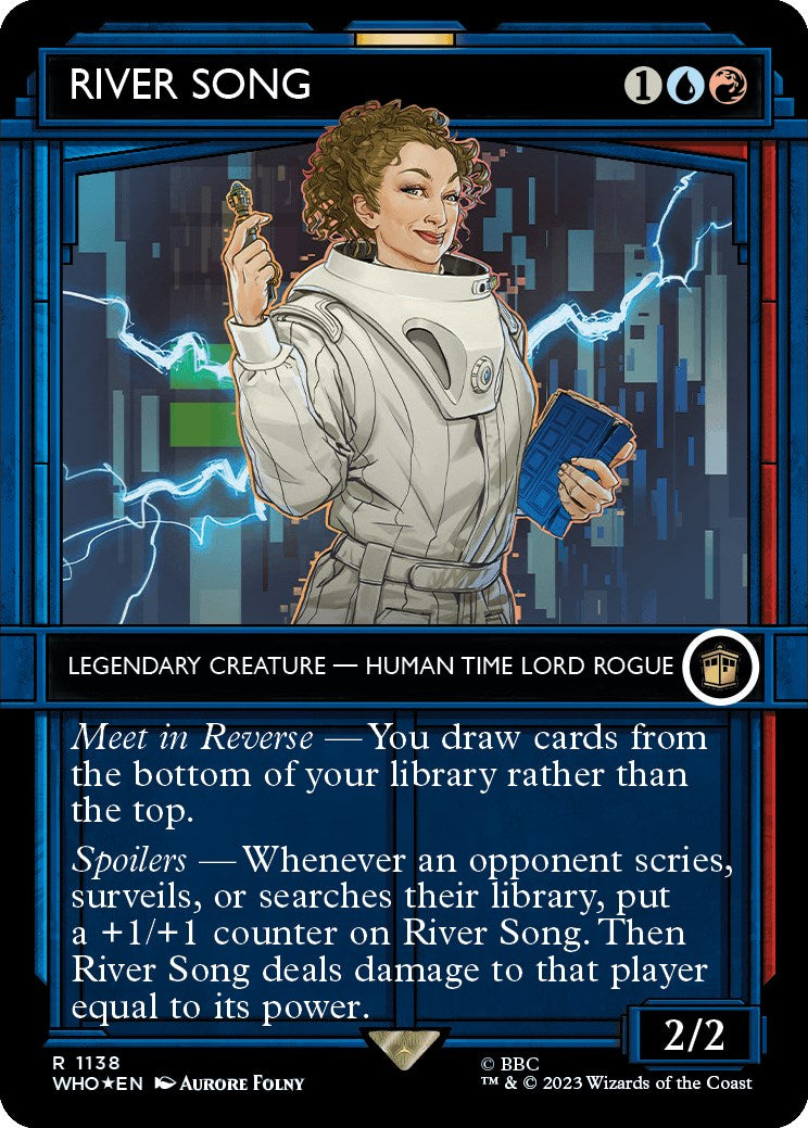 RIVER SONG (Showcase) (Surge Foil) [Doctor Who] | Card Citadel