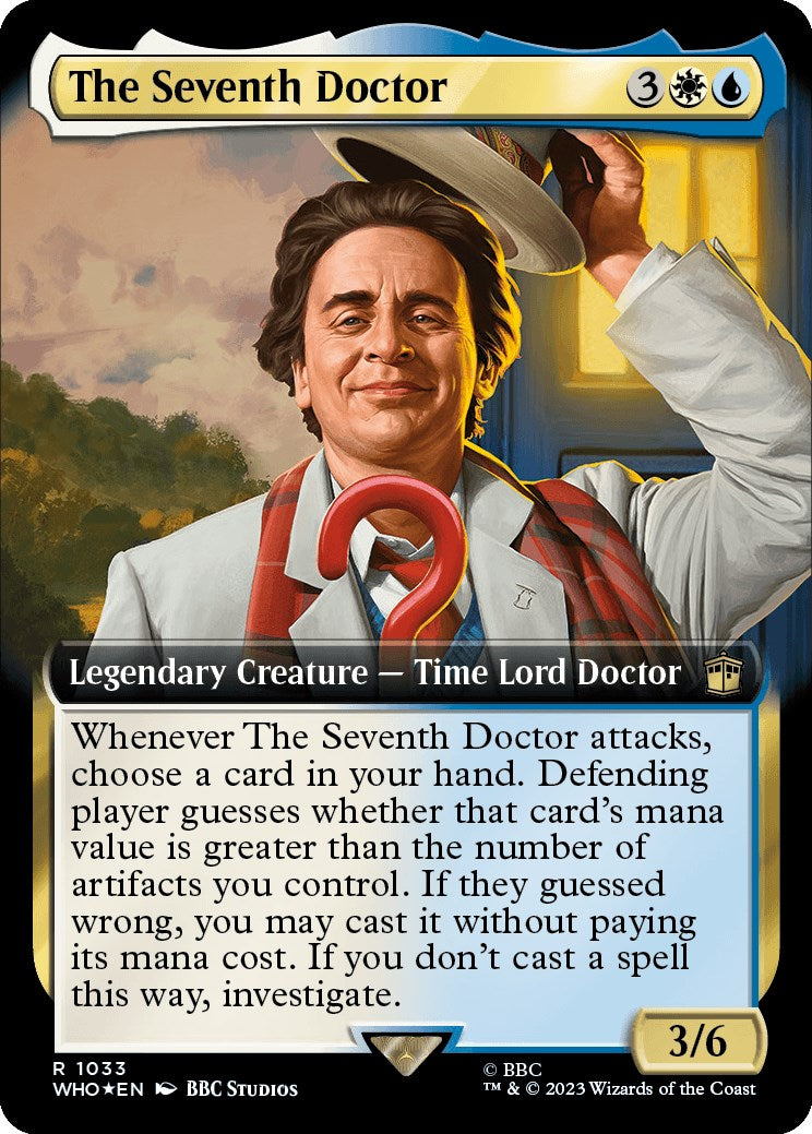 The Seventh Doctor (Extended Art) (Surge Foil) [Doctor Who] | Card Citadel