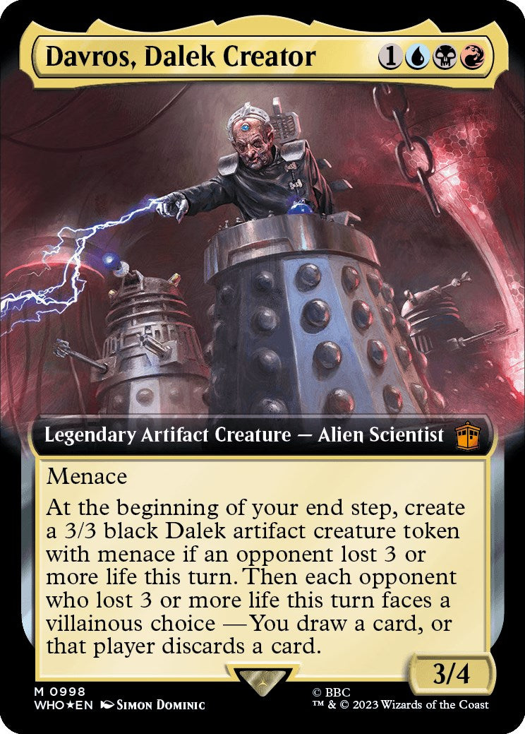 Davros, Dalek Creator (Extended Art) (Surge Foil) [Doctor Who] | Card Citadel