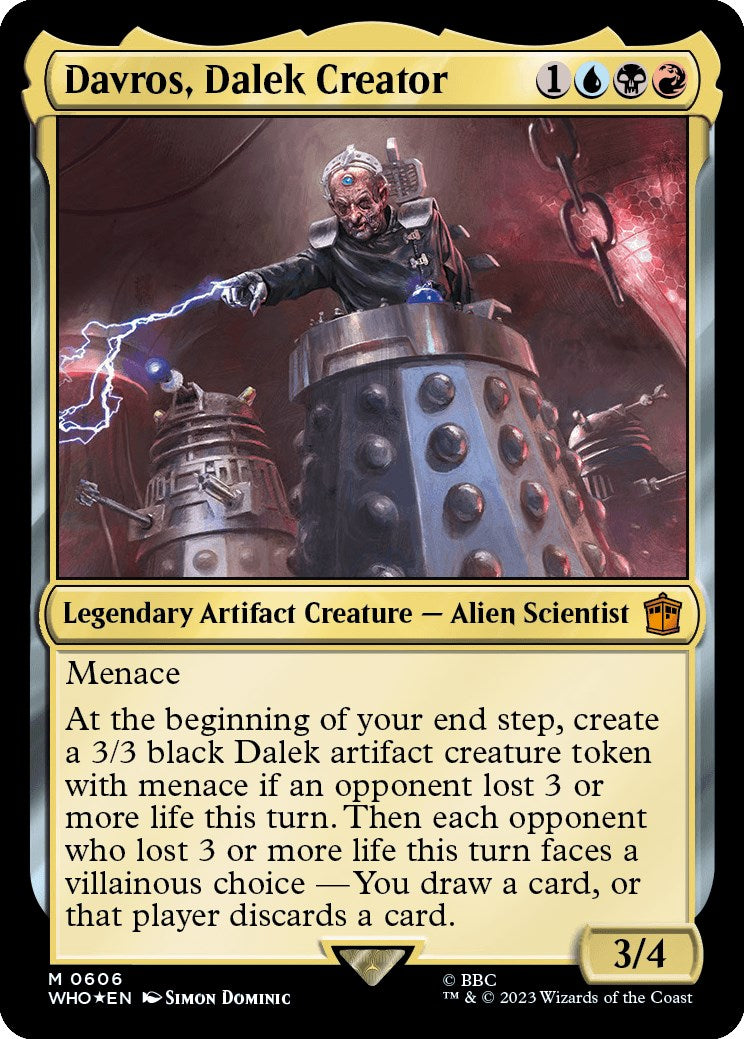 Davros, Dalek Creator (Surge Foil) [Doctor Who] | Card Citadel