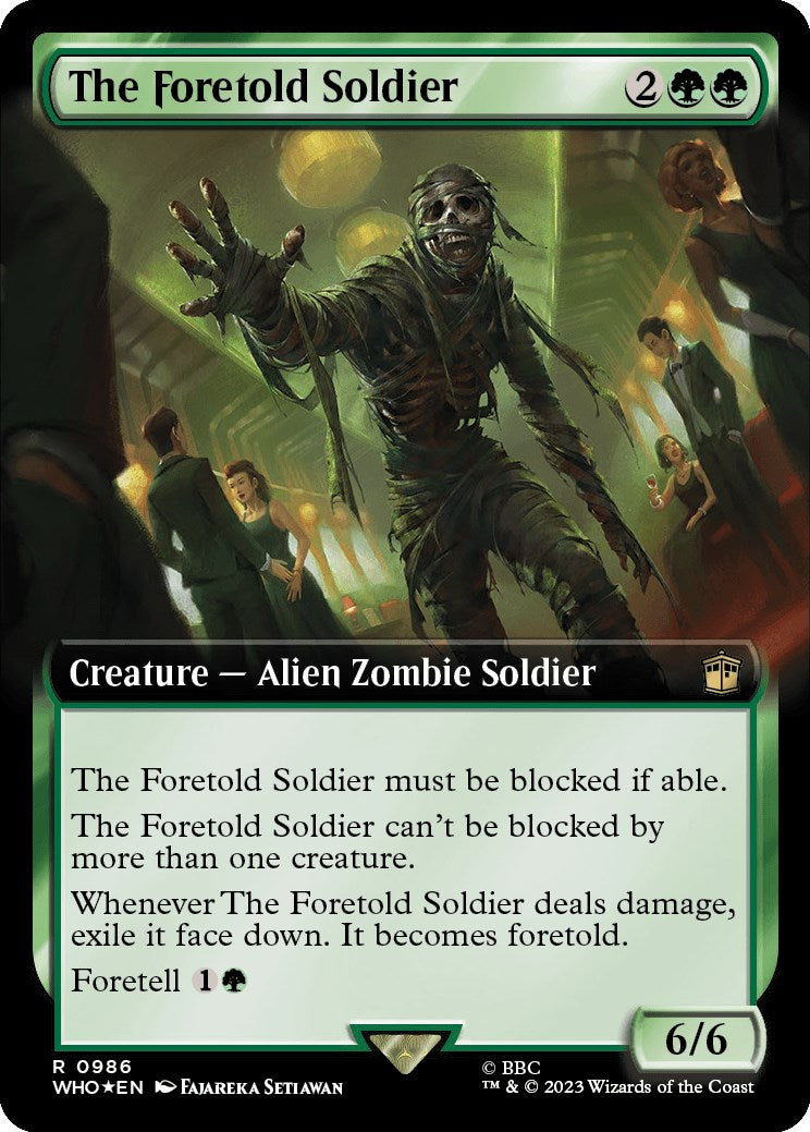 The Foretold Soldier (Extended Art) (Surge Foil) [Doctor Who] | Card Citadel