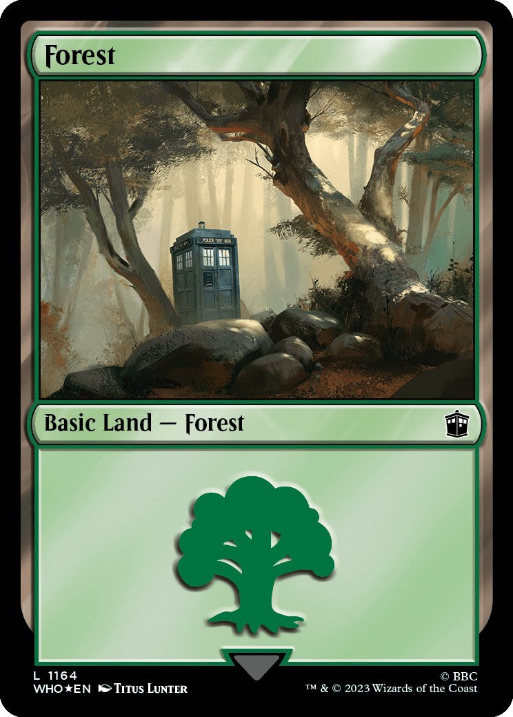 Forest (1164) (Surge Foil) [Doctor Who] | Card Citadel