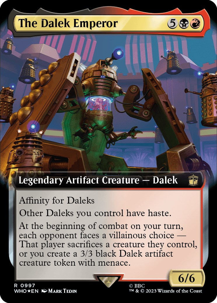 The Dalek Emperor (Extended Art) (Surge Foil) [Doctor Who] | Card Citadel