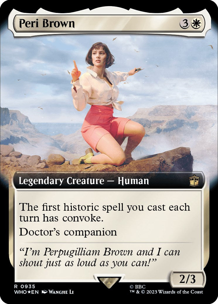 Peri Brown (Extended Art) (Surge Foil) [Doctor Who] | Card Citadel