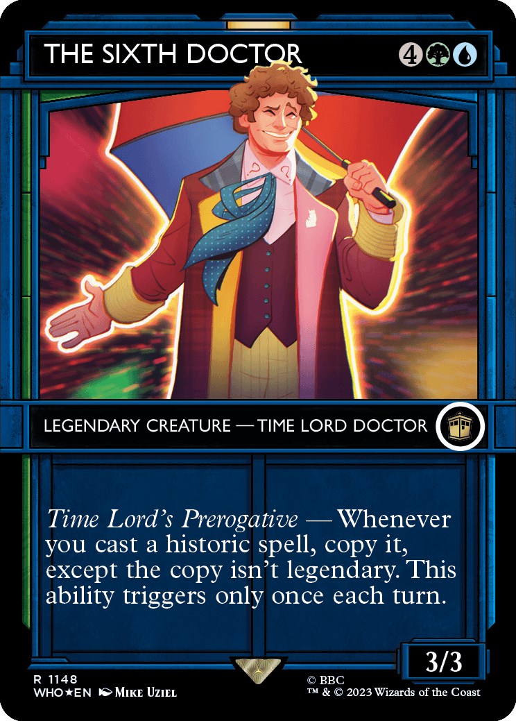 The Sixth Doctor (Showcase) (Surge Foil) [Doctor Who] | Card Citadel