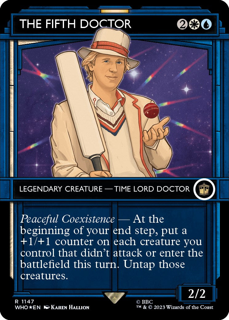 The Fifth Doctor (Showcase) (Surge Foil) [Doctor Who] | Card Citadel