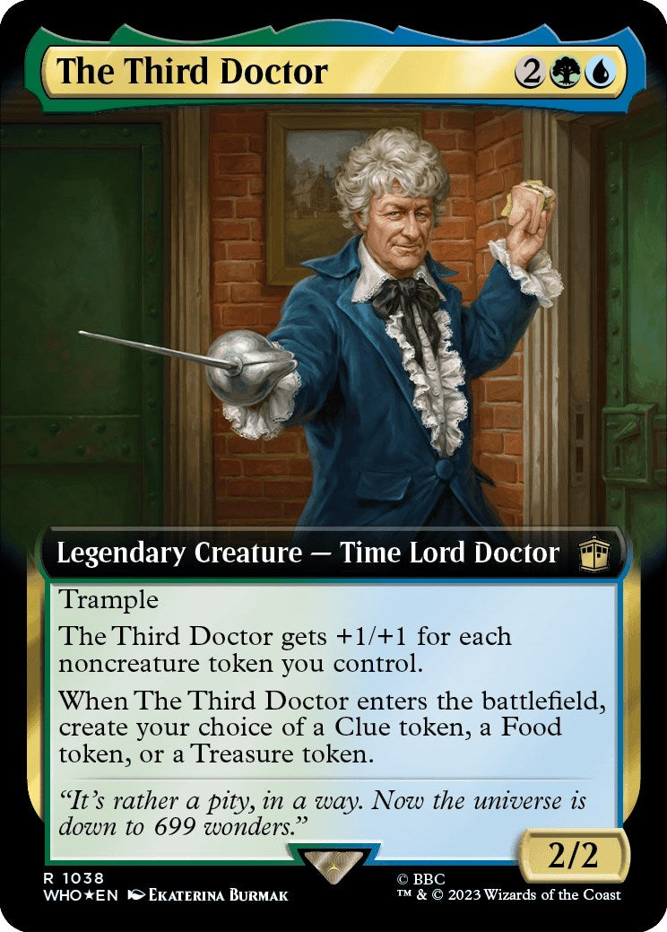 The Third Doctor (Extended Art) (Surge Foil) [Doctor Who] | Card Citadel