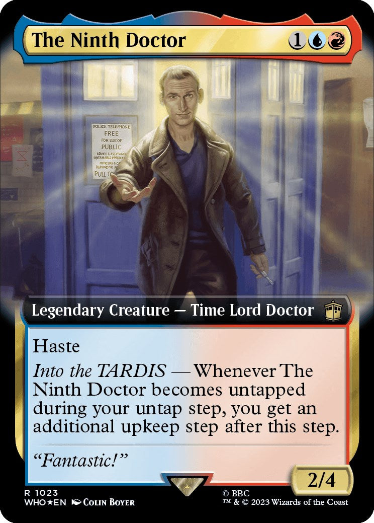 The Ninth Doctor (Extended Art) (Surge Foil) [Doctor Who] | Card Citadel