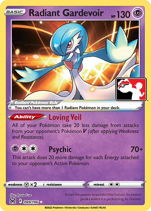 Radiant Gardevoir (069/196) [Prize Pack Series Three] | Card Citadel