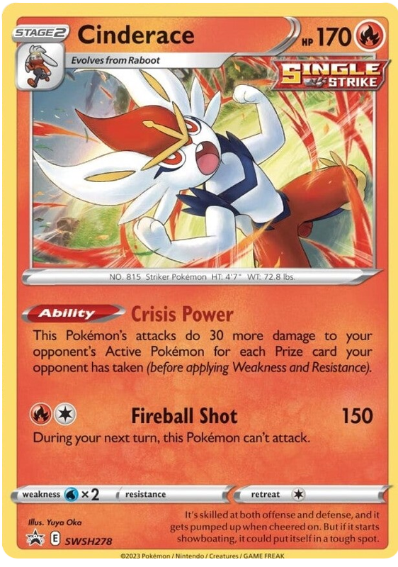 Cinderace (SWSH278) [Sword & Shield: Black Star Promos] | Card Citadel