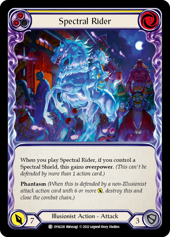 Spectral Rider (Yellow) [DYN228] (Dynasty)  Rainbow Foil | Card Citadel