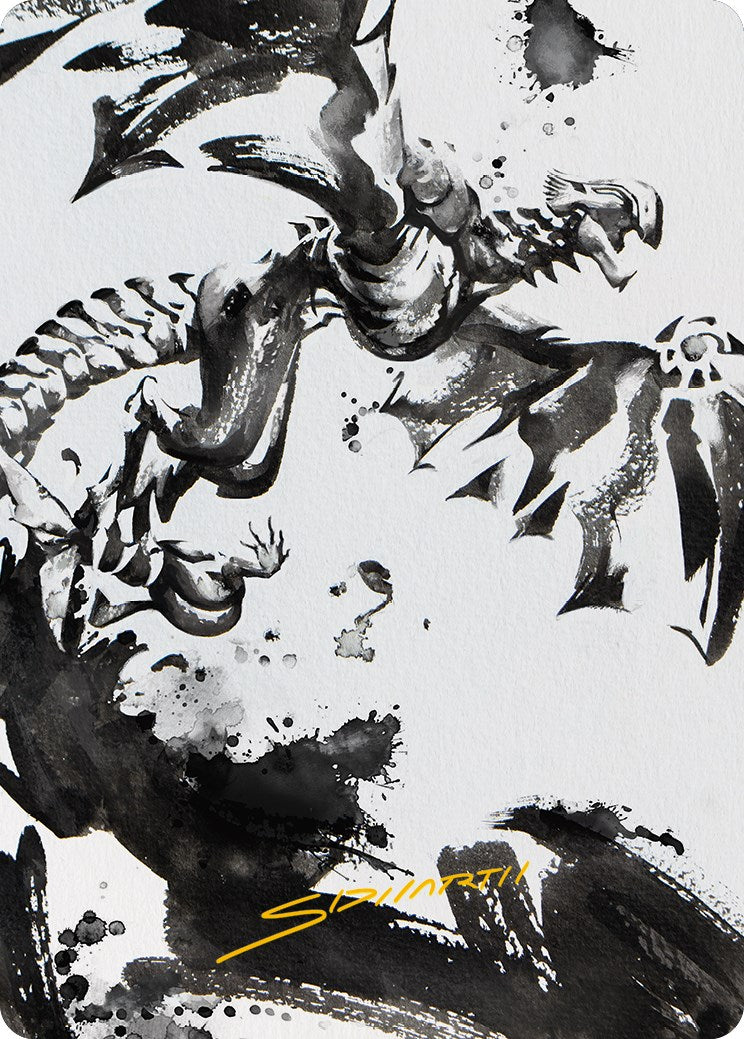 Quicksilver Fisher Art Card (Gold-Stamped Signature) [Phyrexia: All Will Be One Art Series] | Card Citadel