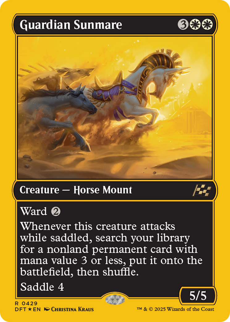 Guardian Sunmare (First-Place Foil) [Aetherdrift] | Card Citadel