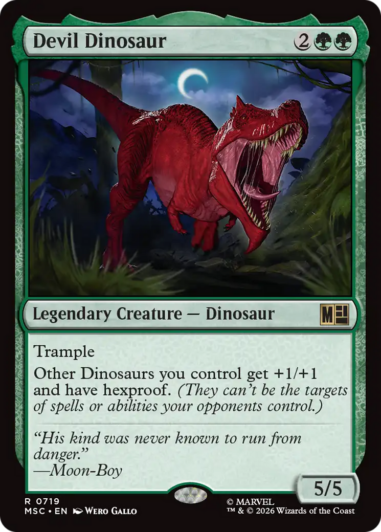 Devil Dinosaur [Marvel Super Heroes Commander] | Card Citadel