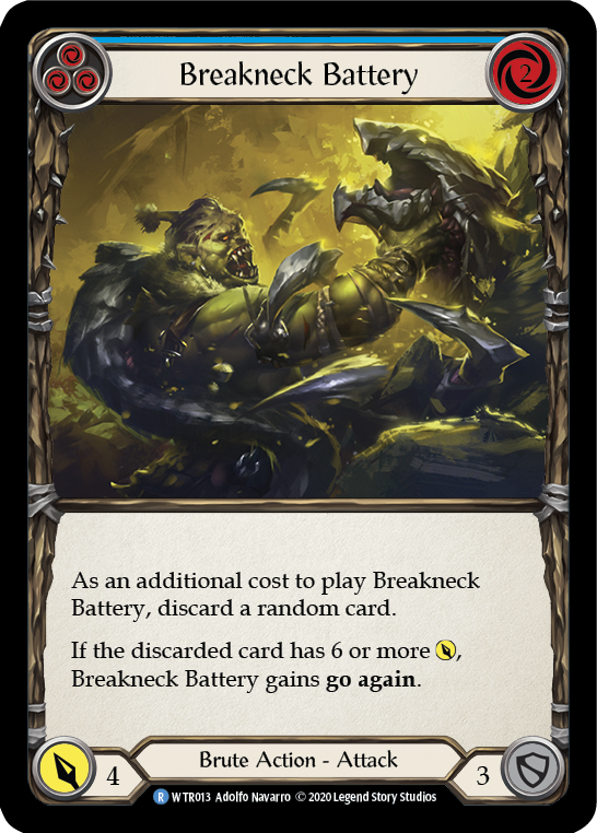 Breakneck Battery (Blue) [U-WTR013] (Welcome to Rathe Unlimited)  Unlimited Normal | Card Citadel